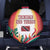 Trinidad and Tobago Scarlet Ibis Spare Tire Cover with Tropical Leaves and National Flag Design TS04