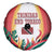 Trinidad and Tobago Scarlet Ibis Spare Tire Cover with Tropical Leaves and National Flag Design TS04