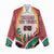 Trinidad and Tobago Scarlet Ibis Women Casual Shirt with Tropical Leaves and National Flag Design TS04