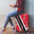 Trinidad and Tobago Red Poinsettia Luggage Cover with National Crest and Diagonal Flag Sash Design - Wonder Print Shop