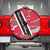Trinidad and Tobago Red Poinsettia Spare Tire Cover with National Crest and Diagonal Flag Sash Design - Wonder Print Shop