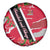 Trinidad and Tobago Red Poinsettia Spare Tire Cover with National Crest and Diagonal Flag Sash Design - Wonder Print Shop