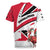 Trinidad and Tobago National Map Rugby Jersey with Scarlet Ibis and Coat of Arms on Red White Star Theme - Wonder Print Shop