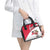 Trinidad and Tobago National Map Shoulder Handbag with Scarlet Ibis and Coat of Arms on Red White Star Theme - Wonder Print Shop