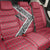 Trinidad and Tobago Flamingos Sunset Back Car Seat Cover with Tribal Masks and Red Star Pattern - Wonder Print Shop