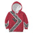 Trinidad and Tobago Flamingos Sunset Kid Hoodie with Tribal Masks and Red Star Pattern - Wonder Print Shop