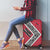 Trinidad and Tobago Flamingos Sunset Luggage Cover with Tribal Masks and Red Star Pattern - Wonder Print Shop