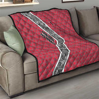 Trinidad and Tobago Flamingos Sunset Quilt with Tribal Masks and Red Star Pattern - Wonder Print Shop