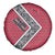 Trinidad and Tobago Flamingos Sunset Spare Tire Cover with Tribal Masks and Red Star Pattern - Wonder Print Shop