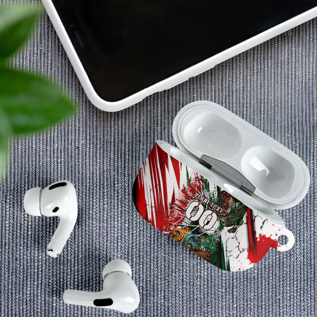 Personalized Mexico Football Ganadores AirPods Case Aztec Jaguar Cultural Heritage Soccer Art