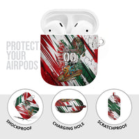 Personalized Mexico Football Ganadores AirPods Case Aztec Jaguar Cultural Heritage Soccer Art