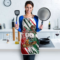 Personalized Mexico Football Ganadores Apron Aztec Jaguar Cultural Heritage Soccer Art