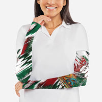 Personalized Mexico Football Ganadores Arm Sleeves Aztec Jaguar Cultural Heritage Soccer Art