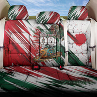 Personalized Mexico Football Ganadores Back Car Seat Cover Aztec Jaguar Cultural Heritage Soccer Art