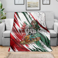Personalized Mexico Football Ganadores Blanket Aztec Jaguar Cultural Heritage Soccer Art