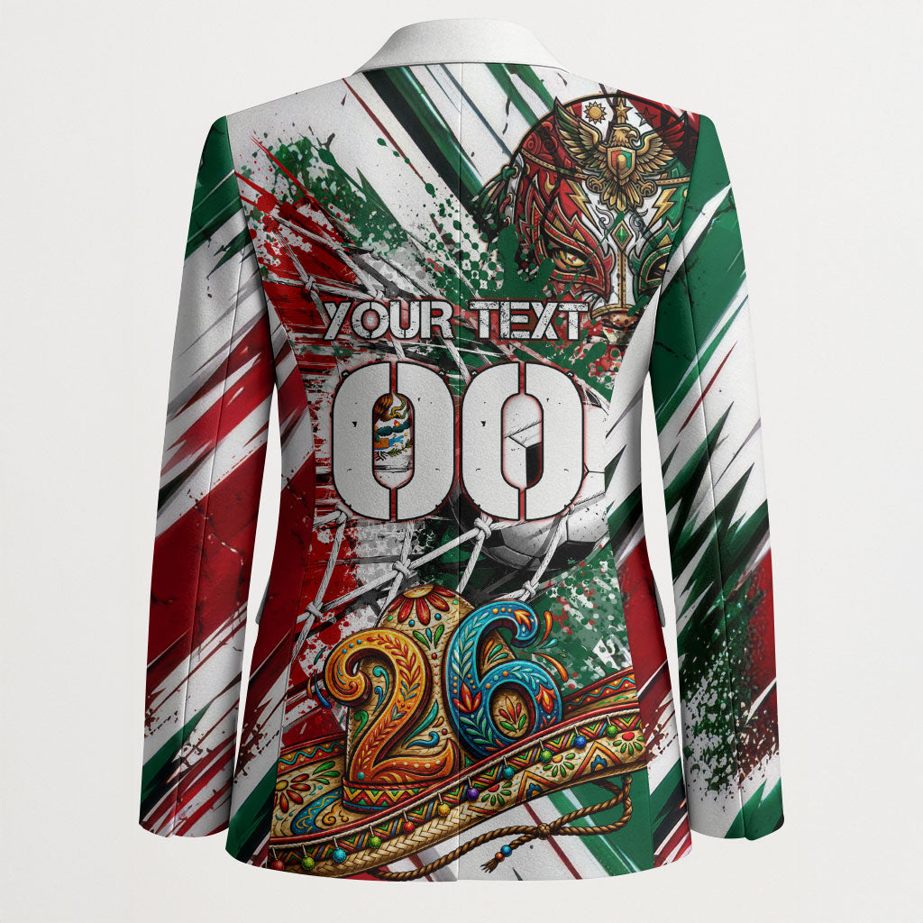 Personalized Mexico Football Ganadores Blazer Aztec Jaguar Cultural Heritage Soccer Art