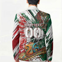 Personalized Mexico Football Ganadores Blazer Aztec Jaguar Cultural Heritage Soccer Art