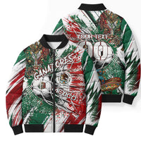 Personalized Mexico Football Ganadores Bomber Puffer Jacket Aztec Jaguar Cultural Heritage Soccer Art