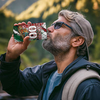 Personalized Mexico Football Ganadores 4 in 1 Can Cooler Tumbler Aztec Jaguar Cultural Heritage Soccer Art