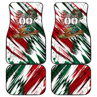 Personalized Mexico Football Ganadores Car Mats Aztec Jaguar Cultural Heritage Soccer Art