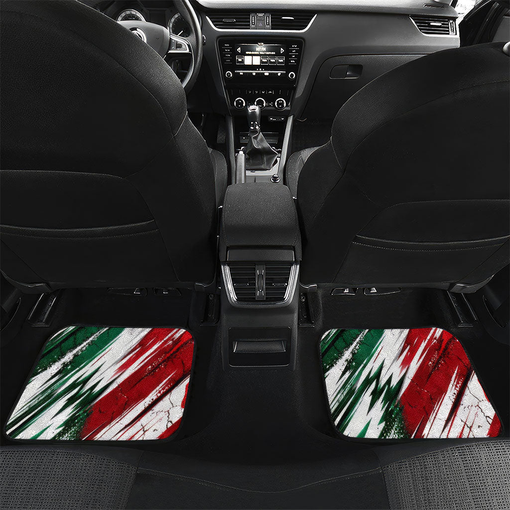 Personalized Mexico Football Ganadores Car Mats Aztec Jaguar Cultural Heritage Soccer Art