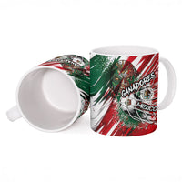 Personalized Mexico Football Ganadores Ceramic Mug Aztec Jaguar Cultural Heritage Soccer Art