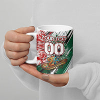 Personalized Mexico Football Ganadores Ceramic Mug Aztec Jaguar Cultural Heritage Soccer Art