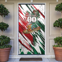 Personalized Mexico Football Ganadores Door Cover Aztec Jaguar Cultural Heritage Soccer Art