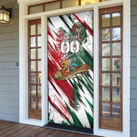 Personalized Mexico Football Ganadores Door Cover Aztec Jaguar Cultural Heritage Soccer Art