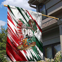 Personalized Mexico Football Ganadores Garden Flag Aztec Jaguar Cultural Heritage Soccer Art