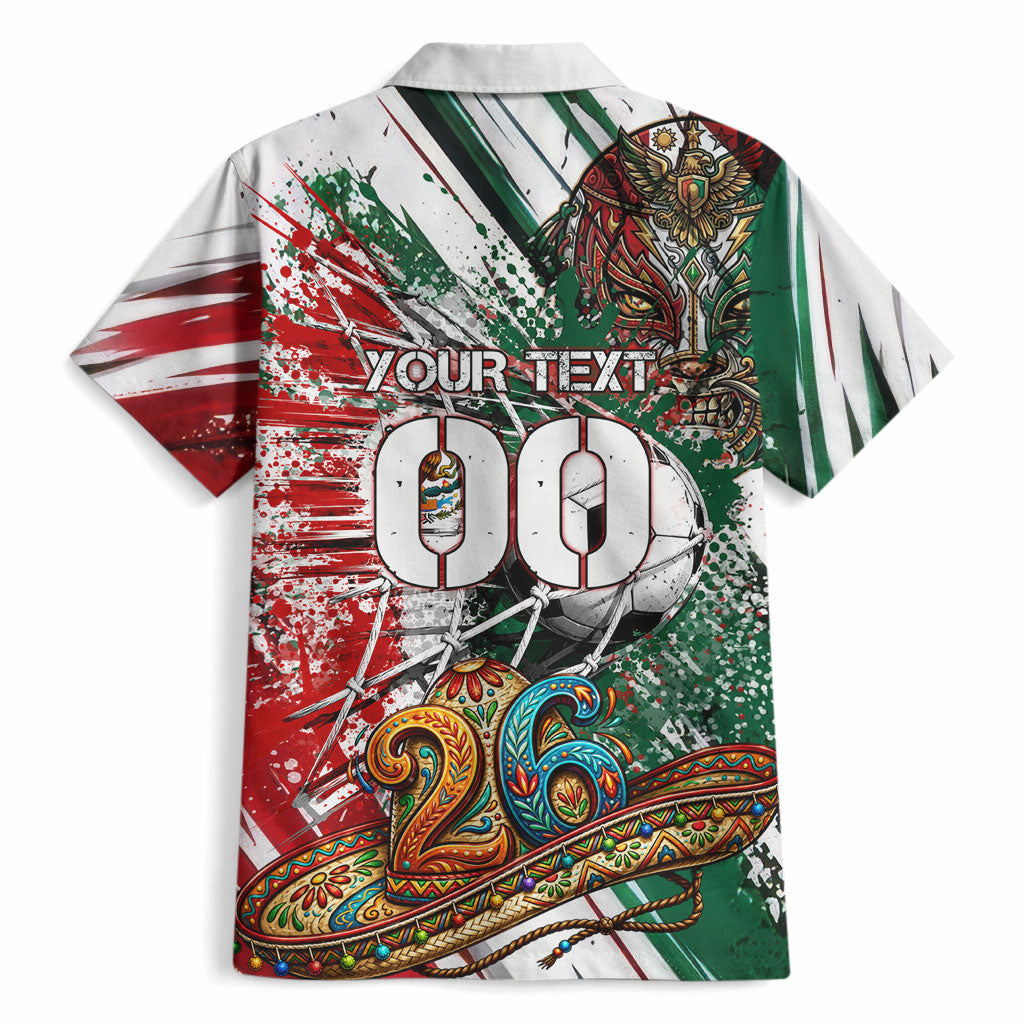 Personalized Mexico Football Ganadores Hawaiian Shirt Aztec Jaguar Cultural Heritage Soccer Art