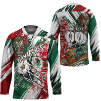 Personalized Mexico Football Ganadores Hockey Jersey Aztec Jaguar Cultural Heritage Soccer Art