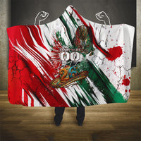 Personalized Mexico Football Ganadores Hooded Blanket Aztec Jaguar Cultural Heritage Soccer Art