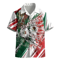 Personalized Mexico Football Ganadores Kid Hawaiian Shirt Aztec Jaguar Cultural Heritage Soccer Art