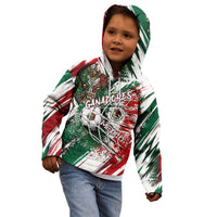 Personalized Mexico Football Ganadores Kid Hoodie Aztec Jaguar Cultural Heritage Soccer Art