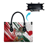 Personalized Mexico Football Ganadores Leather Bag Aztec Jaguar Cultural Heritage Soccer Art