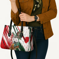 Personalized Mexico Football Ganadores Leather Bag Aztec Jaguar Cultural Heritage Soccer Art
