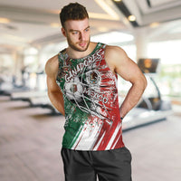 Personalized Mexico Football Ganadores Men Tank Top Aztec Jaguar Cultural Heritage Soccer Art