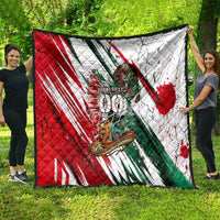 Personalized Mexico Football Ganadores Quilt Aztec Jaguar Cultural Heritage Soccer Art