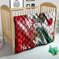 Personalized Mexico Football Ganadores Quilt Aztec Jaguar Cultural Heritage Soccer Art