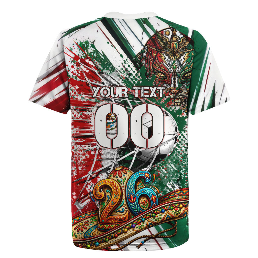 Personalized Mexico Football Ganadores Rugby Jersey Aztec Jaguar Cultural Heritage Soccer Art