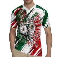 Personalized Mexico Football Ganadores Rugby Jersey Aztec Jaguar Cultural Heritage Soccer Art