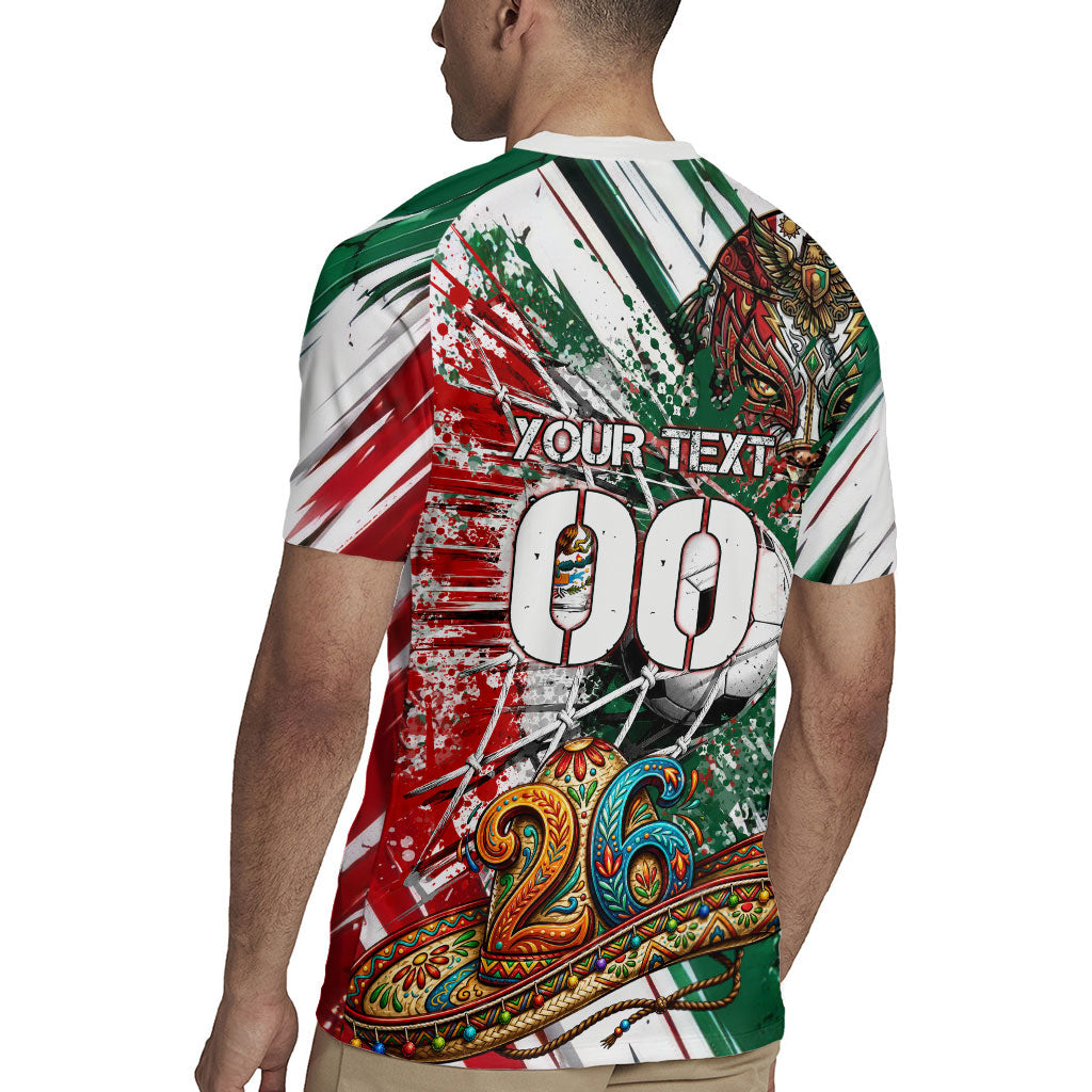 Personalized Mexico Football Ganadores Rugby Jersey Aztec Jaguar Cultural Heritage Soccer Art