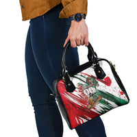 Personalized Mexico Football Ganadores Shoulder Handbag Aztec Jaguar Cultural Heritage Soccer Art