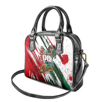 Personalized Mexico Football Ganadores Shoulder Handbag Aztec Jaguar Cultural Heritage Soccer Art