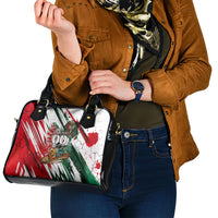 Personalized Mexico Football Ganadores Shoulder Handbag Aztec Jaguar Cultural Heritage Soccer Art