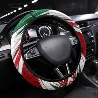 Mexico Football Ganadores Steering Wheel Cover Aztec Jaguar Cultural Heritage Soccer Art