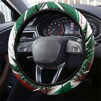 Mexico Football Ganadores Steering Wheel Cover Aztec Jaguar Cultural Heritage Soccer Art