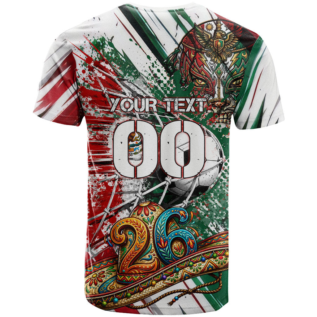 Personalized Mexico Football Ganadores T Shirt Aztec Jaguar Cultural Heritage Soccer Art
