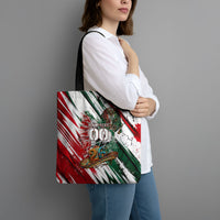 Personalized Mexico Football Ganadores Tote Bag Aztec Jaguar Cultural Heritage Soccer Art